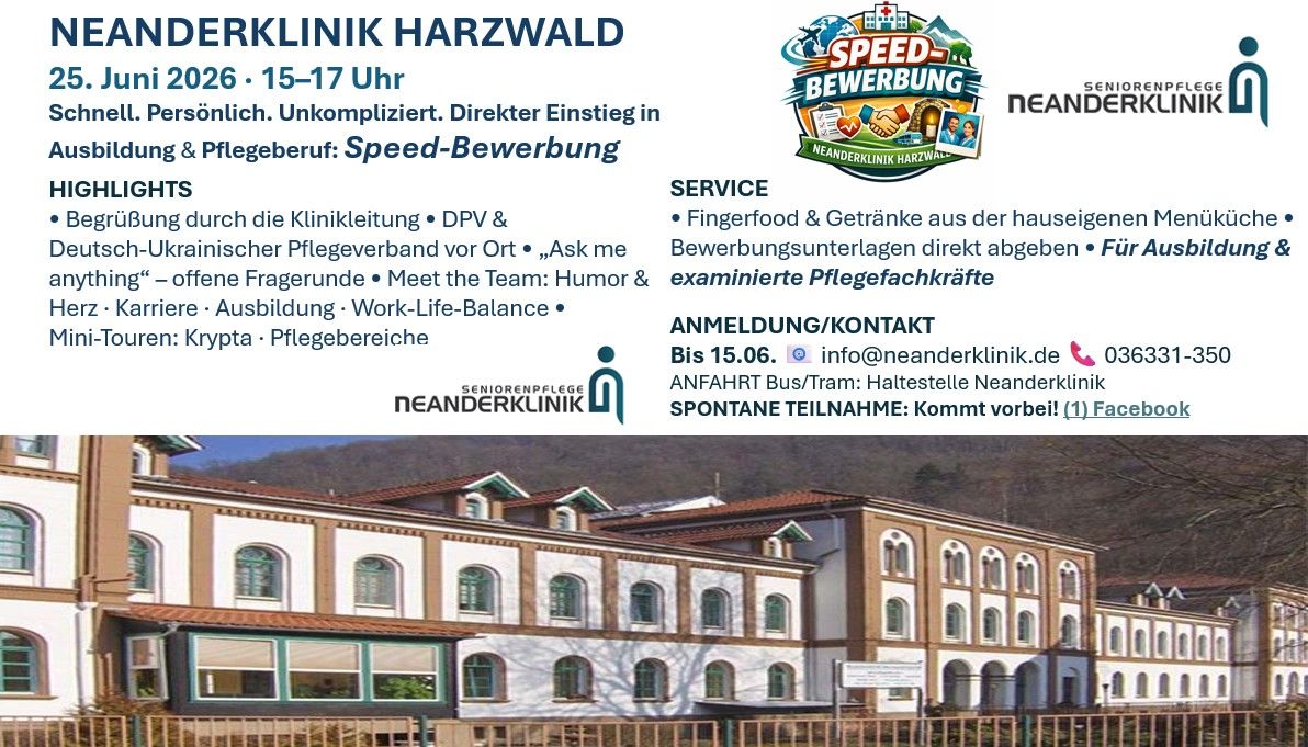 Speed Bewerbung 2026 