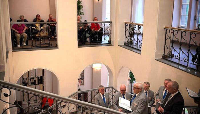 Neanderkulturmoment: Männerchor Neustadt in der Neanderklinik Harzwald 