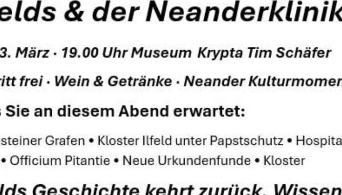 Ilfeld entdeckt seine Wurzeln neu – und Sie können live dabei sein. 